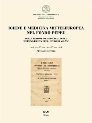 cover image of Igiene e medicina mitteleuropea nel fondo Pepeu